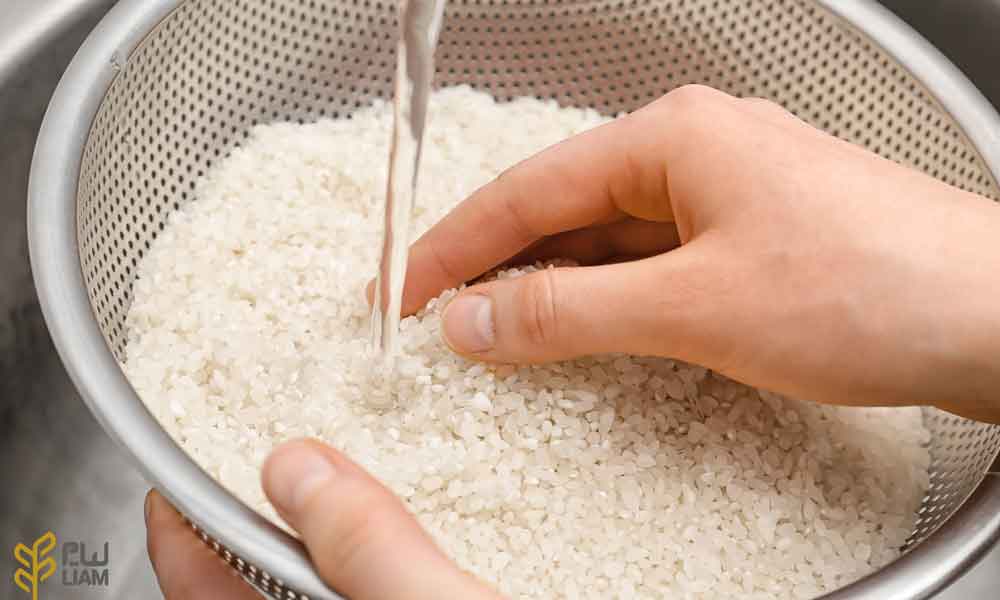 شستن برنج قبل از پخت